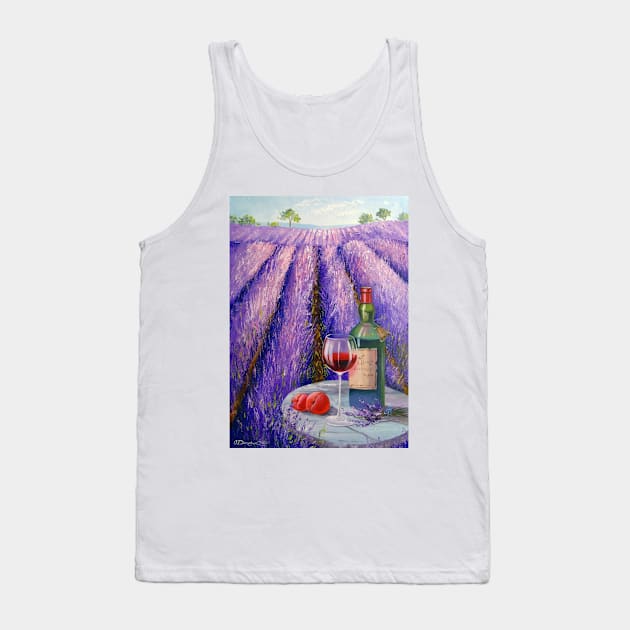 Lavender, wine and fruit Tank Top by OLHADARCHUKART